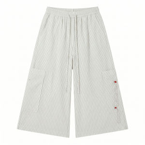 QOTRIOCK | Striped Casual Shorts for Summer 8/9 Length