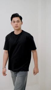 Otsky Kaos Pria Polos Boxy Black X GBX01 Cotton 20s