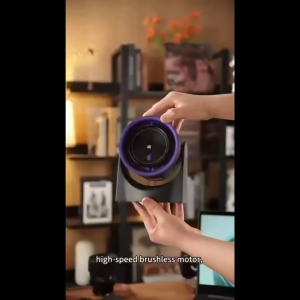 100 Speed Smart Electric Fan Bladeless Fan USB Charging Desktop Silent Wall Mounted Air Conditioner Table Fan for Office Camping