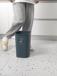 Upgraded Hanging Trash Can  9L Dustbin Rubbish Bin Cabinet Door With Lid Garbage Cans Floor Wall Mounted Kitchen Tong Sampah Sangkut 垃圾桶