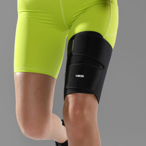 1 Pc Women Men Neoprene Adjustable Breathable Thigh Support Sleeve – One Size Fits All for Sports Weightlifting Squats & Badmi