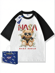 NASA Collab Brand Patchwork 100% Cotton Tshirt Round Neck