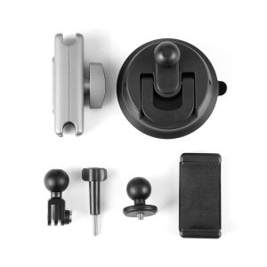 Puluz | Giá Đỡ Điện Thoại Và Camera Hút Chân Không PULUZ Cho Ô Tô Gắn 1/4 Inch Tương Thích Với GoPro DJI Osmo 360 Kèm Bộ Chuyển Đổi Gắn Kính Chắn Gió & Ốc Vít