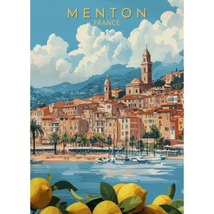 Colorful Watercolor Italy Lemon Landscape Jigsaw Puzzle 1000Pieces Stress Relief Puzzle Wall Art Decor Gift