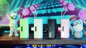 TUGE Mini Powerbank 5000 Mah Power Bank Kapsul Type C Lightning Portable Powerbank iPhone Fast Charging 2 Output Travel Size