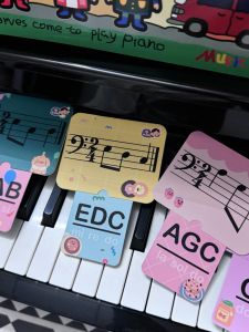 Early Childhood Education Musical Note Flashcards Pullable Staff Notation Cards Enlightenment Teaching Tools for Children