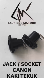 5 BUAH JACK / SOCKET CANON KAKI TEKUK BODI PLASTIK JACK / COVER CANON SASIS PLASTIK ups stabilizer microphone