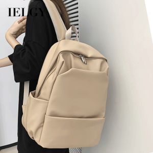 Ielgy đơn giản dung lượng lớn Ba lô chống nước đơn giản Ba lô đựng máy tính Ba lô chống nước mịn lớn