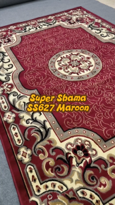 SUPER SHAMA Karpet Lantai 160X210 SS627 Maroon