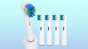 8x Rotation Replacement Brush Heads Compatible with Oral B Electric Toothbrush Medium Bristles Toothbrush Head for Pro 1000/100