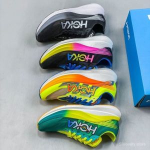 Hoka ONE ROCKET x2 HOKA ROCKET x2 Lightweight Breathable Running Shoes Carbon Plate Rebound Anti-slip Sports Shoes 894E PDQK