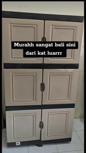 【GH242/3】Twins Dolphin 3 Tier Storage Cabinet (Modern Series) Almari 3 Tingkat Plastic Wardrobe Cabinet Office Storage CabinetAlmari Baju,Drawer Storage Cabinet