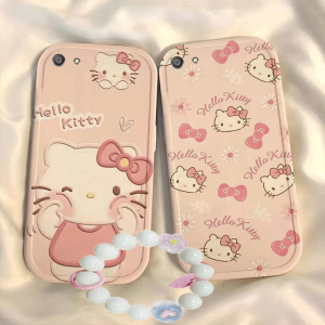 Oppo A57 Phone Case Silicone Transparent Cute Cartoon Full Cover KT Cat Protection Soft Shell A39 4G Kitty Cat Design Digital Accessories