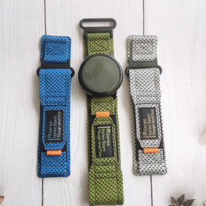 Suitable for Samsung Galaxy Watch34567 Smart Watch 20/22 Cold Feeling Cloth Velcro Strap 47mm