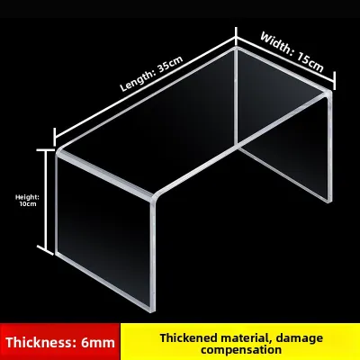 Acrylic U-Shaped Display Stand Multi-Layer Storage Organizer Desktop Shelf Divider Bookshelf Partition Home Organization Rack