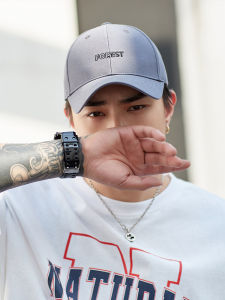 หมวกเบสบอลกันแดดฤดูร้อนสำหรับผู้ชาย สไตล์ลำลอง หมวกกันแดดทรงสี่เหลี่ยม สไตล์ลำลอง หมวกทรงกลม ปีกกว้าง แบรนด์ Forest Edge