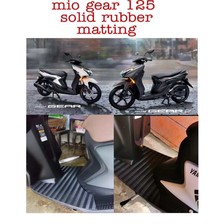 mio gear 125 matting solid footboard rubber matting Lazada PH