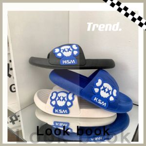 KDAShop วิวิวอุดตัน ไวรองเท้าแตะ สวมแต่งลาย สีขาว สีน้ำเงิน ☠️💙 ช้อปเลย