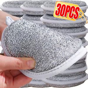 30/20/10Pcs Double-Sided Dishwashing Sponges / Pot Pan Souring Pads / Kitchen Cleaning Cloth / Anti-Grease Sponge