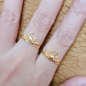 JIN JING CINCIN LOVE CROWN SIZE 9-19 EMAS 916 TULEN (PADU) 0.97G-1.22G