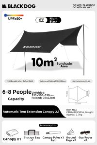 BLACK DOG | Sun Protection Rainproof Shade Tent