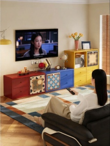 MEISD | Dopamine Style DIY Grid TV Cabinet