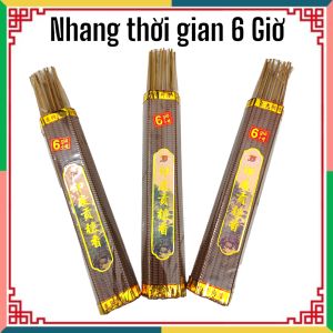 Combo 3 bó nhang thời gian 6 giờ 22 cây 1 bó mùi gỗ đàn hương . nhang đũa cháy 6 giờ