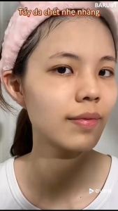 BARUBT 2PCS Làm Trắng Da Toàn Thân Làm Sạch Da Mặt Tẩy Tế Bào Chết mặt 50g + Kem Lười Nâng tone sáng da tức thì 30g