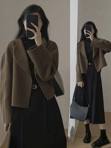 Fashion French Style Elegant Womens Two-Piece Suit for Autumn