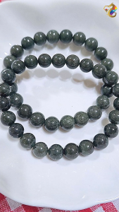 Collection Grade Brazil Old Mine Full Green Phantom Quartz Bracelet