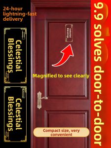 HETANGYUESHE | Door-to-Door Problem Solver Metal Door Sticker