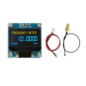 GAQQEE | PLJ-096OLED-H1 Frequency Display Module DC 8-10V 20MHz-2.7GHz RF Digital Signal Frequency Meter Featuring 0.96-inch OLED Display