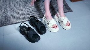 จัดส่งฟรี A-48 รองเท้ารัดส้นพื้นหนาสำหรับผู้หญิง ⚡ส่งไวจากไทย⚡