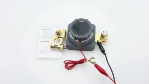 Upgrade 300A Battery Disconnect Switch with Voltmete Switch 12-48V Power Master Isolator Cut/Shut Off Switch DC5-80V for all car