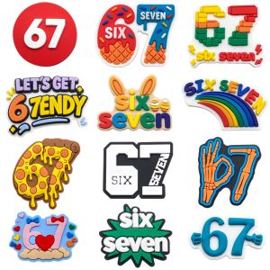 Hot Toys | 12pcs 67 Style Shoe Charms For Bubble Slides Clogs SandalsPVC Shoe Decorations Accessories Buckle For Christmas Birthday Gifts