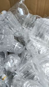 Hũ đựng đường nhựa acrylic trong suốt có nắp kính 230 ml /530 ml /1050 ml - HĐ05N/ 05/ 05 L