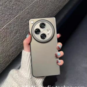 Simplified Ultra-Thin Hard Shell Phone Case for Oppo Find N3 Foldable Screen Mens Style Protective Cover Anti-Fall PC Material