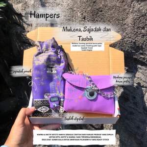HAMPERS SET 2 : MUKENA TRAVELING + SAJADAH POUCH + TASBIH DIGITAL