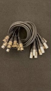 สายสัญญาณเสียง XLR Stereo Male To XLR Stereo Female(ผู้-เมีย)Mic Cable Stereo ยาว 1เมตร (แพ็ค8ชิ้น) Top_skyShop
