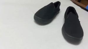 B.BEST SLIP ON BLACK CANVAS SCHOOL SHOES KASUT HITAM SEKOLAH SARUNG MURAH B.BEST 中小学黑色校鞋 W13/W15/W17 (SIZE26-45)