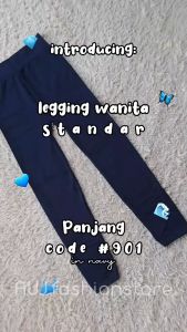 Legging Kaos Wanita Dewasa Tebal Premium Panjang Lejing olahraga Import 901 Polos size BB 80 kg