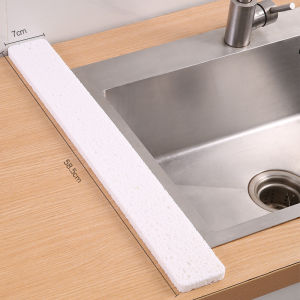 Kitchen Sink Countertop Absorbent Sponge Pad Wood Pulp Cotton Moisture Proof Splash Proof Bathroom Household Cleaning Tool