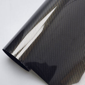 OLLIESTO | Carbon Fiber Piano Black Car Wrap Film