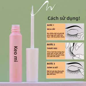 Keo Dán Lông Mi Giả Trông Tự Nhiên Nhanh Khô Chất Lỏng Trong Suốt Màu Trắng Dính 6ml Kiểu Dáng Lâu Dài Mẫu Keo Dán Lông Mi