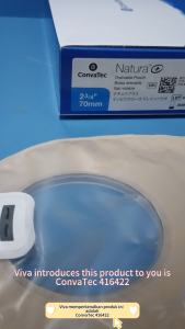 (1 Piece) 416422 - Convatec Natura Plus 70mm Drainable Closed Pouch Invisiclose Natura+ ostomy 康乐保引流造口袋