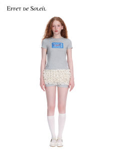 Polka Dot Low Waist Mini Skirt Shorts