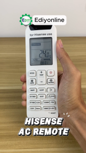 【𝐅𝐑𝐄𝐄 𝐁𝐀𝐓𝐓𝐄𝐑𝐘 𝐀𝐀𝐀𝐗𝟐】Replacement Remote Control For HISENSE DG11R1-01 (R1-01) Aircond Air Conditioner