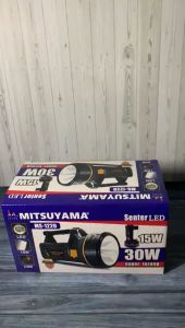 COD Senter Tangan LED 30W Mitsuyama Lampu Emergency 15W MS-1220 Termurah