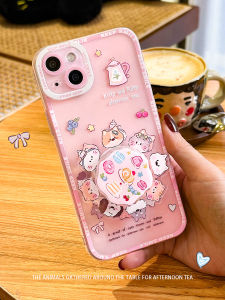 Pink Cartoon Phone Case for Apple iPhone 16 pro Max 15 plus New Model 17 What to Eat Spin Wheel Compatible with Huawei Mate50
