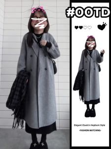 ZHENMANZI | Elegant Hepburn Style Womens Coat Autumn Winter